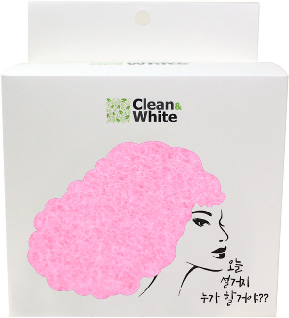 클린앤화이트 무흠집 구리나노 파스텔 수세미 소프트핑크, 8개입, 2개