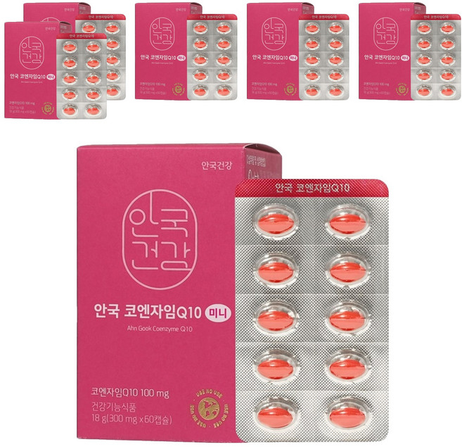 안국건강 코엔자임Q10 미니, 60정, 6개