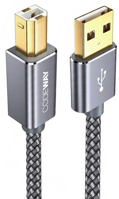 CODEWAY USB 2.0 印表機線 A to B 傳輸線, 1條, 5m
