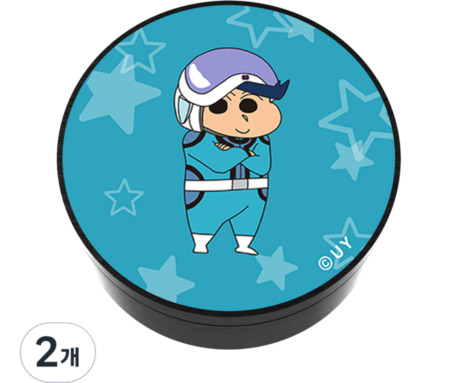 벨르아망 짱구는못말려 떡잎마을 방범대 디자인 차량용 방향제 철수 미드섬머나잇, 2개