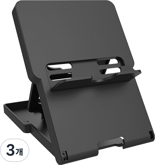 HOHOO Nintendo Switch 2 OLED Lite 5段角度調節便攜式折疊支架 Stand Folders, 黑色, 3個, SW2-Stand-Fold