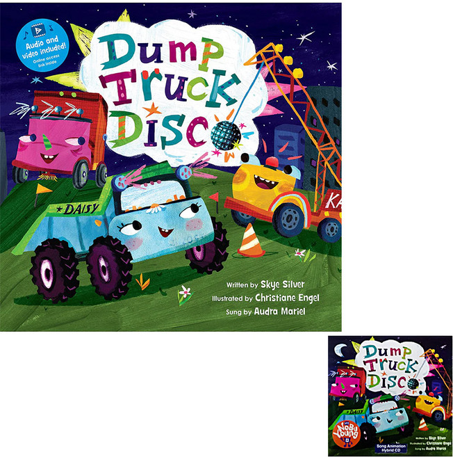JYBooks 歌唱繪本 Song Animation Dump Truck Disco 紙本書 + Hybrid CD, 平裝書