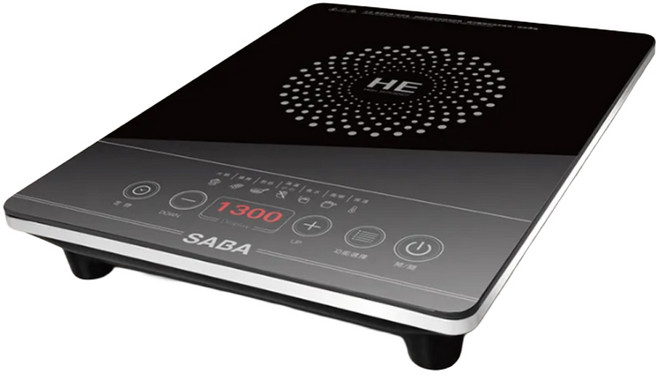 SABA電子觸控不挑鍋電陶爐 7段火力 6種智能烹煮模式, SA-HS01F, 普通型