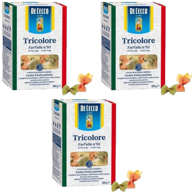 데체코 삼색 파팔레, 500g, 3박스