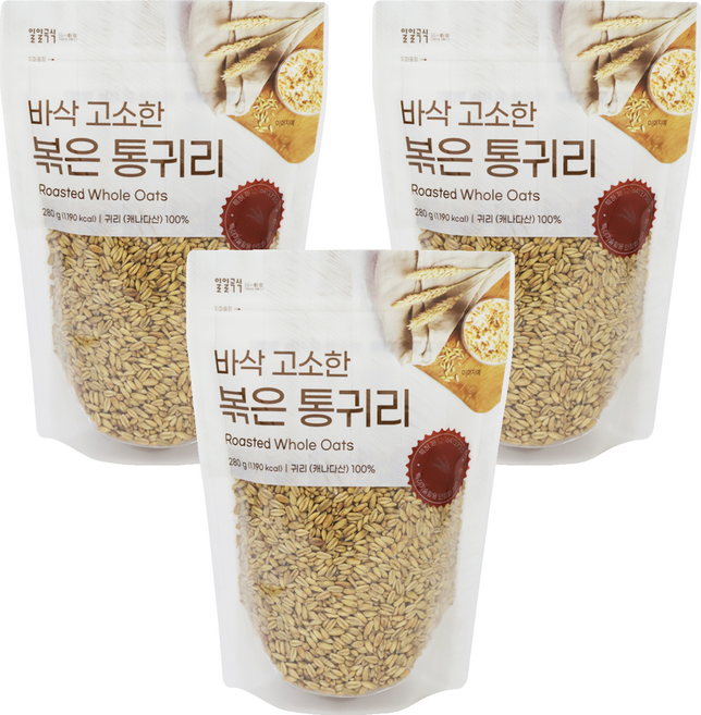 태광선식 바삭 고소한 볶은 통귀리, 280g, 3개