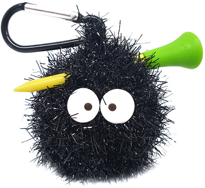 고골프 먼지 골프공 주머니, 블랙, 1개