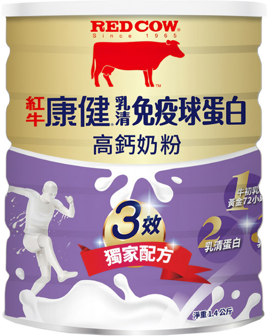 RED COW 紅牛 康健乳清免疫球蛋白高鈣奶粉, 1.4kg, 1罐