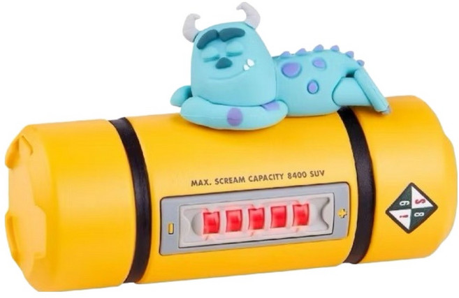 infoThink 訊想科技 智慧快充口袋行動電源 Lightning, PO-9003, 毛怪系列 黃色 + 藍色