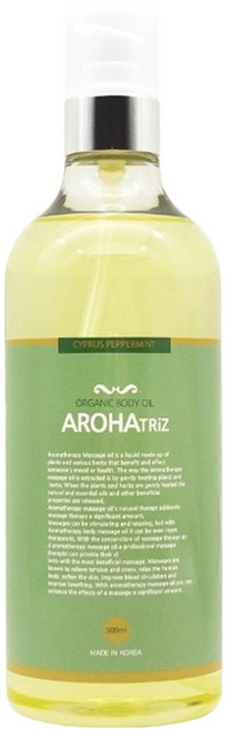 AROHATRiZ 身體精油 柏樹薄荷 綠瓶, 500ml, 1瓶