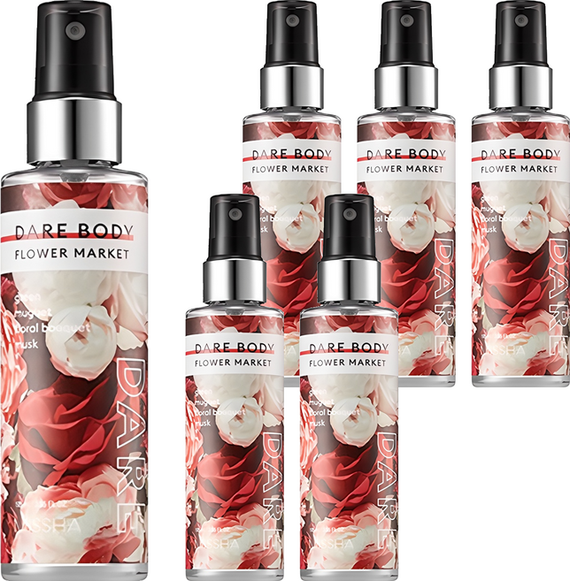 미샤 데어 바디 미스트 플라워 마켓, 105ml, 6개