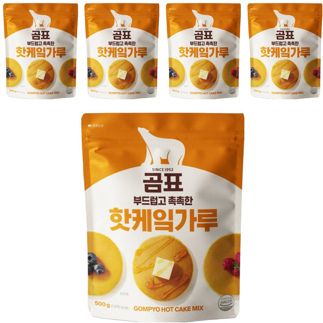곰표 핫케잌가루, 500g, 6개