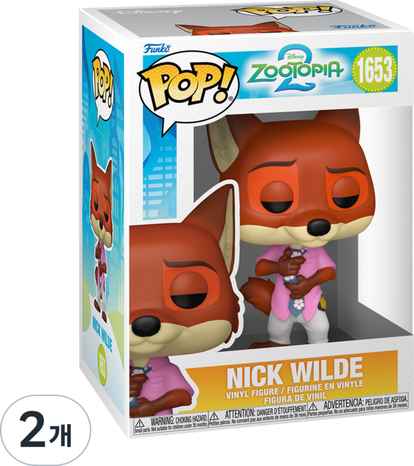 펀코 디즈니 주토피아2 닉 팝 피규어 86635, 2개
