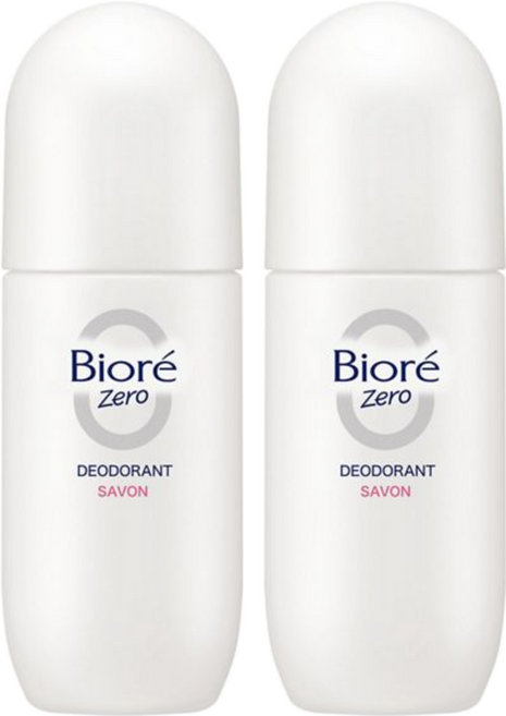 Biore 蜜妮 台灣公司貨 排汗爽身淨味劑 潔淨皂香 滾珠型, 40ml, 2瓶