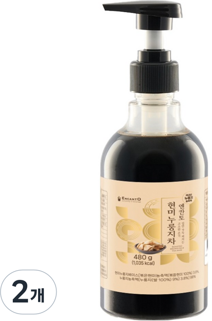 엔칸토 현미 누룽지차 진액, 480g, 2개