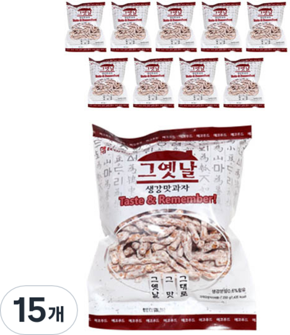 에코푸드 그옛날 생강맛과자, 350g, 15개