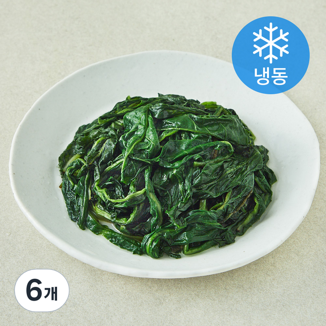 나물투데이 국내산 데친 민들레잎 (냉동), 6개, 250g