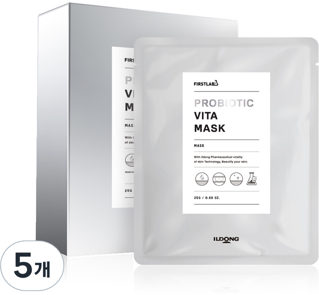 일동제약 퍼스트랩 프로바이오틱 비타 마스크팩, 10개입, 5개