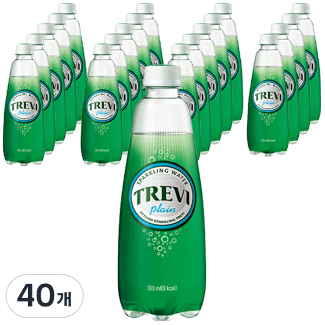 트레비 탄산수 플레인, 300ml, 40개