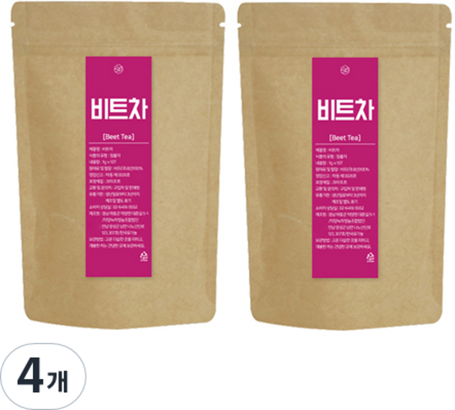 한국유기농 비트차, 1g, 10개입, 4개