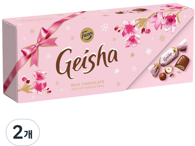GEISHA 헤이즐넛 필링 초콜릿, 2개, 250g