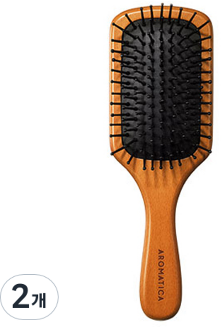 아로마티카 우든 스칼프 브러쉬 M, 미디엄, 2개