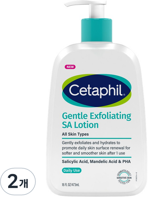 세타필 닭살피부케어 SA 로션, 473ml, 2개