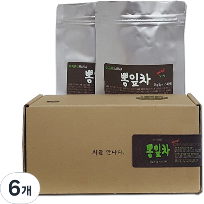 아이앤티 뽕잎차, 1.2g, 25개입, 6개