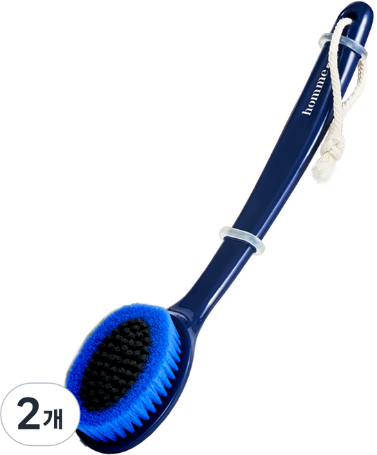 아케이 옴므 올인원 바디브러쉬, 네이비, 1개입, 2개