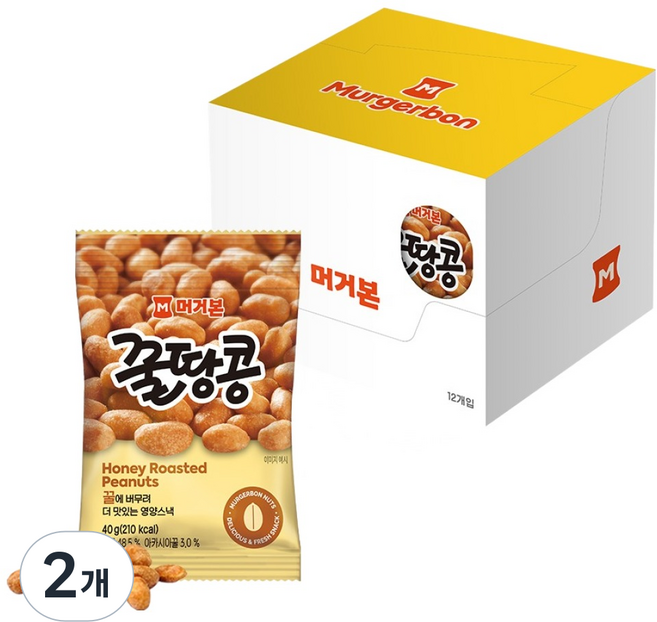 머거본 꿀땅콩 12p, 480g, 2개