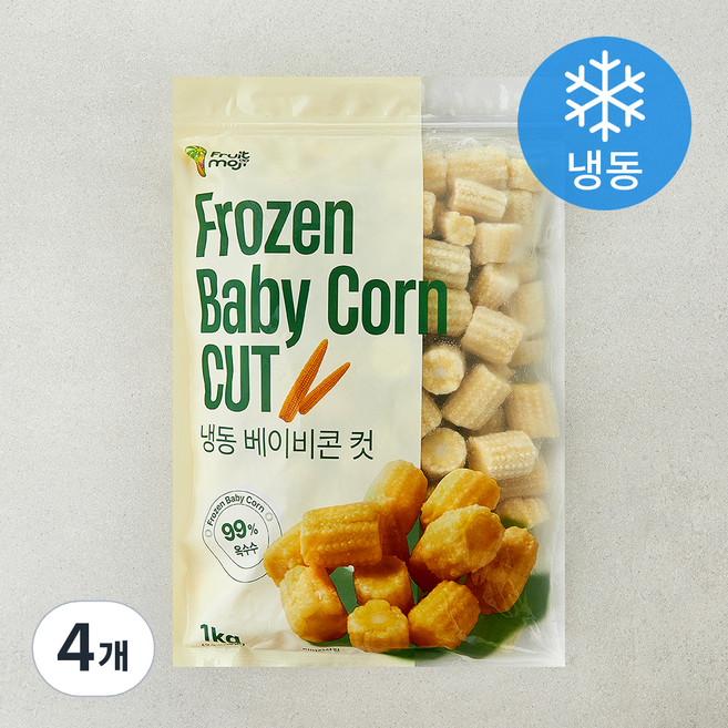 FruitMoji 베이비콘 컷 (냉동), 4개, 1kg