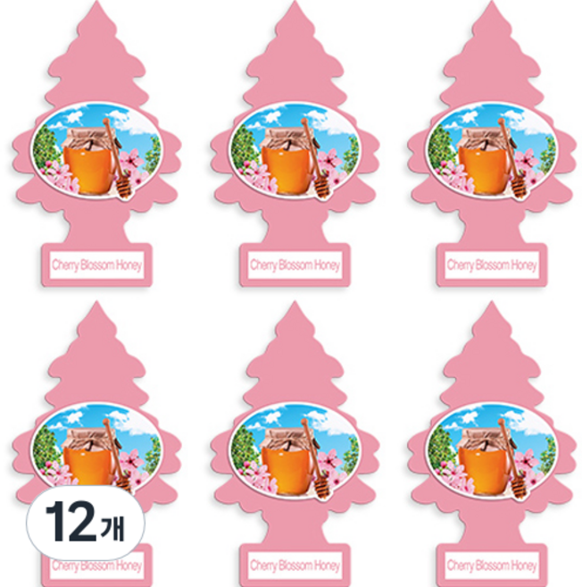 리틀트리 종이 방향제, 체리블라썸허니, 12개