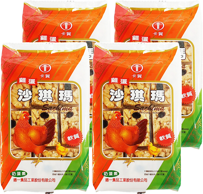 卡賀 雞蛋沙琪瑪, 180g, 4袋
