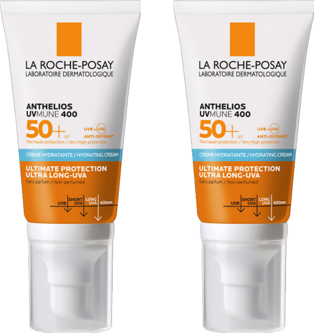 LA ROCHE POSAY 理膚寶水 台灣公司貨 安得利溫和極效防曬乳 SPF50+, 50ml, 2條