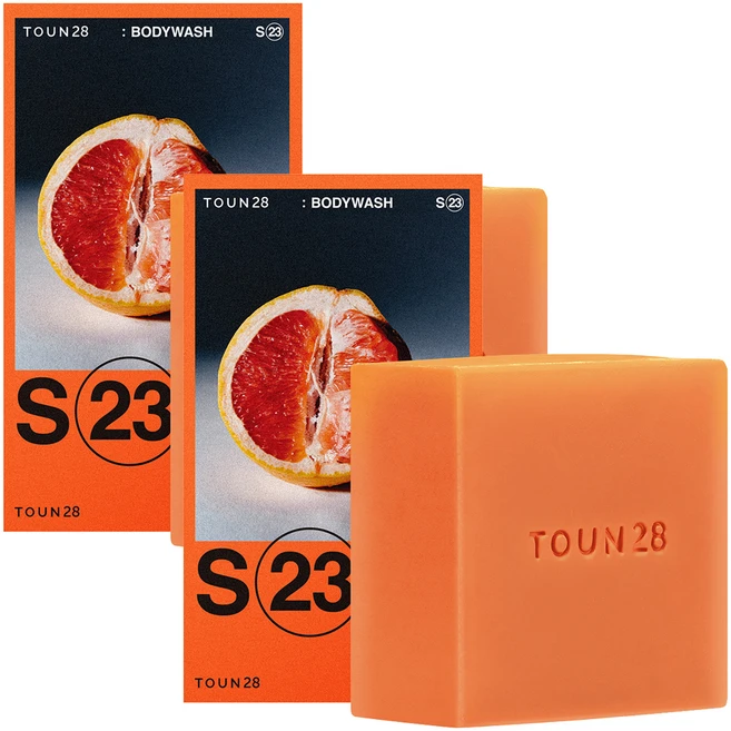 톤28 S23 바디 워시 바 자몽, 90g, 2개 - 쿠팡