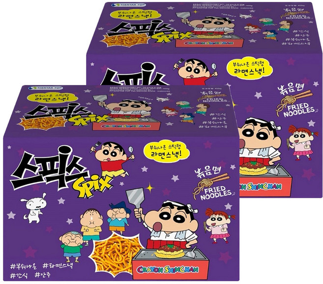 Spix 搖搖香脆點心麵 炒麵 20包, 400g, 2盒