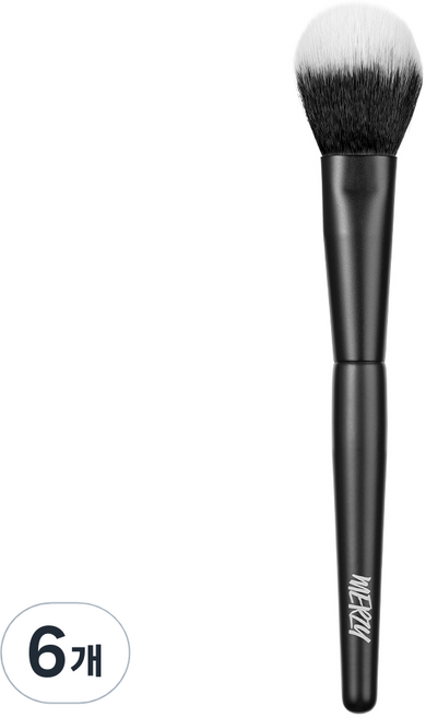 머지 포인트 블러셔 브러쉬, 6개, 혼합색상