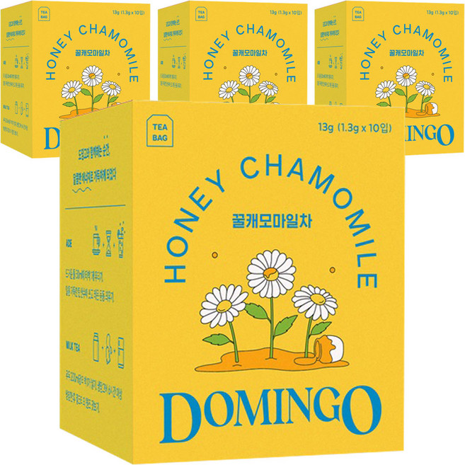 도밍고 꿀캐모마일차, 1.3g, 10개입, 4개