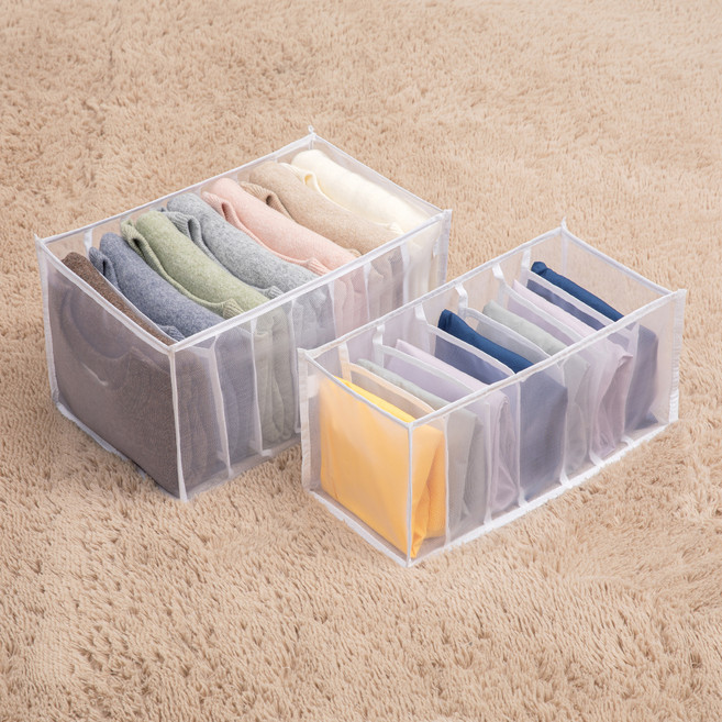 일상공감 수납하게 의류 다용도 정리함 중형 + 대형 세트, 1세트