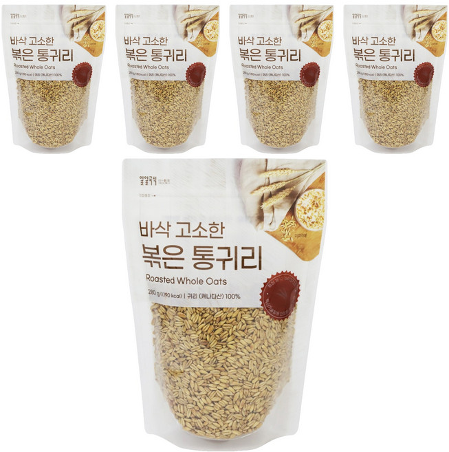 태광선식 바삭 고소한 볶은 통귀리, 280g, 5개