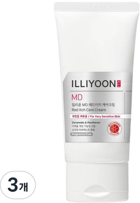 ILLIYOON 一理潤 MD 紅癢護理霜, 75ml, 3個
