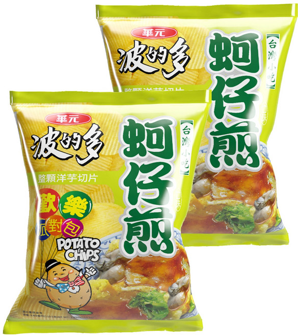 華元 波的多 蚵仔煎洋芋片, 110.5g, 2包