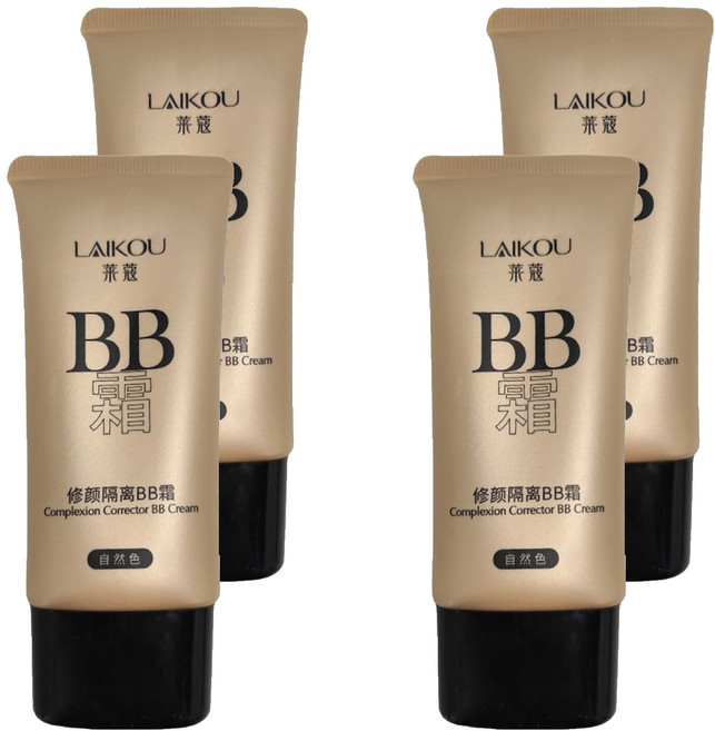 LAIKOU 萊蔻 多效修護隔離BB霜, 01自然色, 50g, 4條