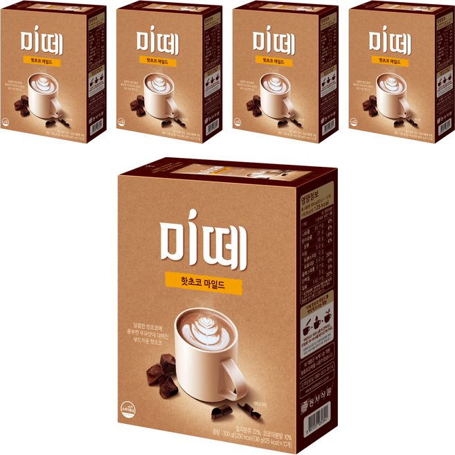미떼 핫초코 마일드, 30g, 10개입, 5개