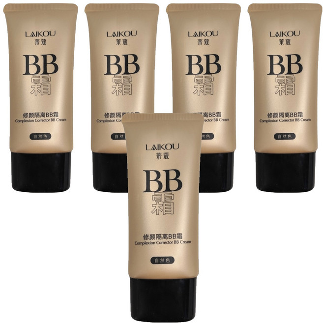 LAIKOU 萊蔻 多效修護隔離BB霜, 01自然色, 50g, 5條