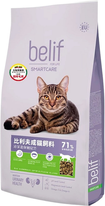 belif 比利夫 成貓飼料 泌尿道保健配方, 2.5kg, 1袋