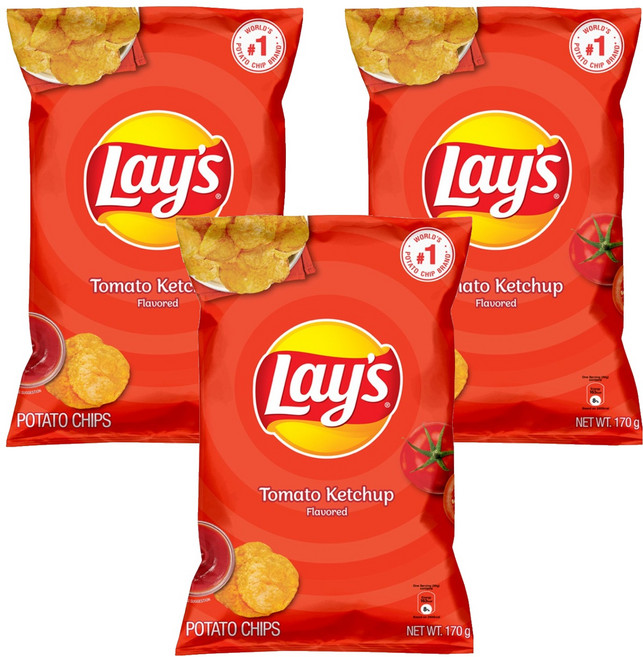 레이즈 토마토 케찹맛 감자칩, 3개, 170g