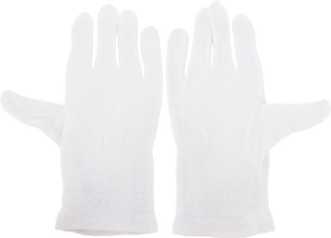 純棉作業白手套 L號, 白色, 1組