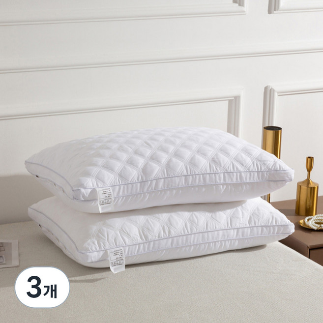 하와이슬립 편안한 호텔 경추베개, 화이트, 3개