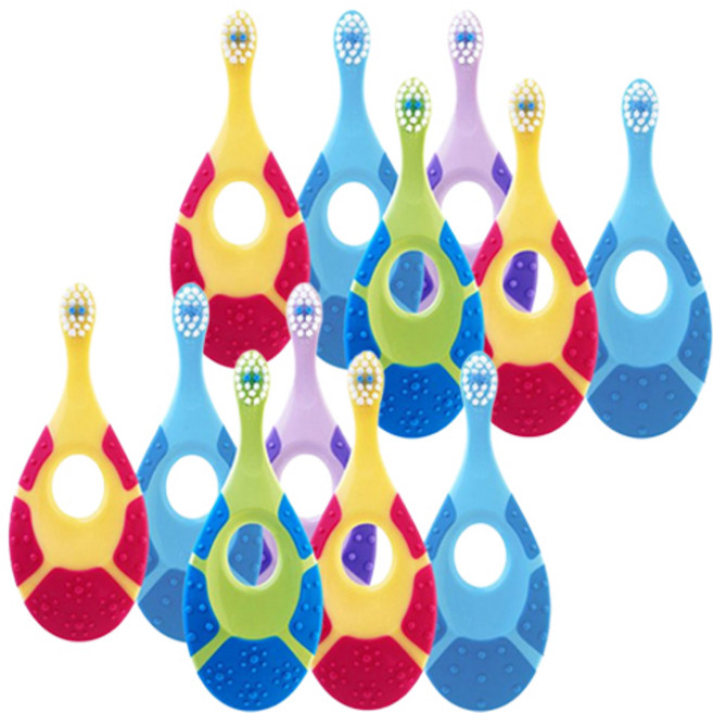 조르단 스텝 1단계 영유아칫솔, 랜덤 발송, 1개입, 12개