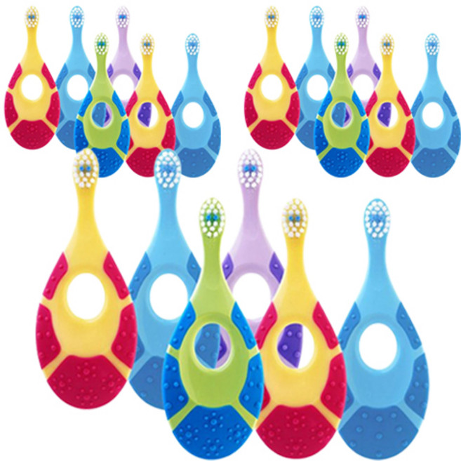 조르단 스텝1 영유아칫솔, 랜덤발송, 1개입, 18개